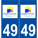 49 Montjean-sur-Loire logo autocollant plaque stickers ville