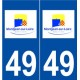 49 Montjean-sur-Loire logo autocollant plaque stickers ville