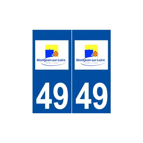 49 Montjean-sur-Loire logo autocollant plaque stickers ville
