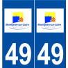 49 Montjean-sur-Loire logo autocollant plaque stickers ville