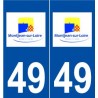 49 Montjean-sur-Loire logo autocollant plaque stickers ville