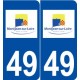 49 Montjean-sur-Loire logo autocollant plaque stickers ville