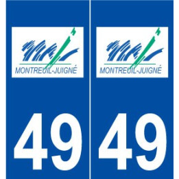 49 Montreuil-Juigné logo autocollant plaque stickers ville