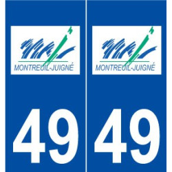 49 Montreuil-Juigné logo autocollant plaque stickers ville