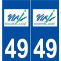 49 Montreuil-Juigné logo autocollant plaque stickers ville