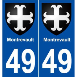 49 Montrevault blason autocollant plaque stickers ville