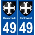 49 Montrevault blason autocollant plaque stickers ville
