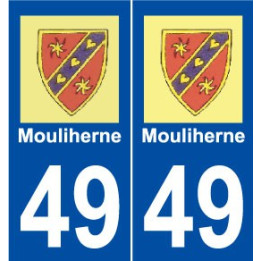 49 Mouliherne logo autocollant plaque stickers ville