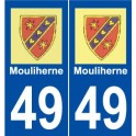49 Mouliherne logo autocollant plaque stickers ville