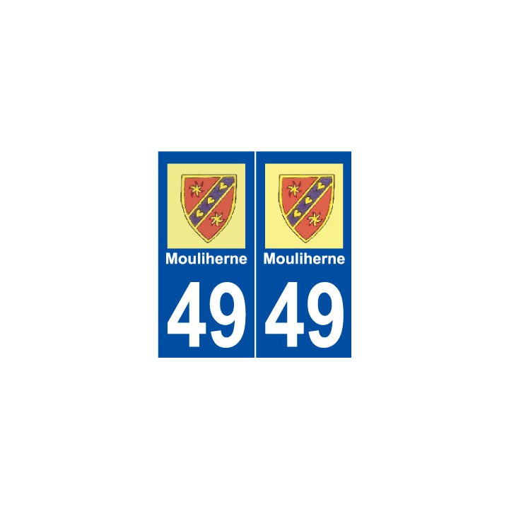 49 Mouliherne logo autocollant plaque stickers ville