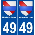 49 Mozé-sur-Louet blason autocollant plaque stickers ville