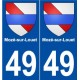 49 Mozé-sur-Louet blason autocollant plaque stickers ville