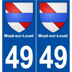 49 Mozé-sur-Louet blason autocollant plaque stickers ville