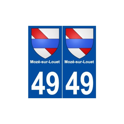 49 Mozé-sur-Louet blason autocollant plaque stickers ville