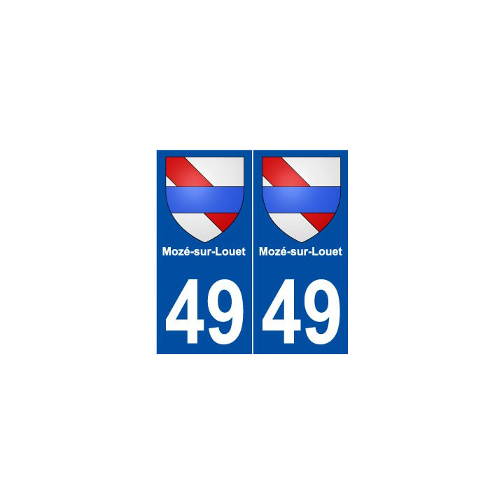 49 Mozé-sur-Louet blason autocollant plaque stickers ville