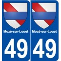 49 Mozé-sur-Louet blason autocollant plaque stickers ville