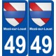 49 Mozé-sur-Louet blason autocollant plaque stickers ville