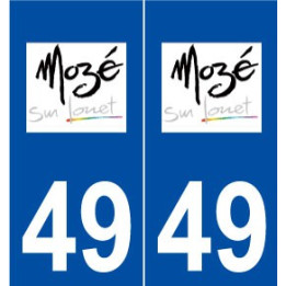 49 Mozé-sur-Louet logo autocollant plaque stickers ville