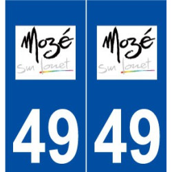 49 Mozé-sur-Louet logo autocollant plaque stickers ville