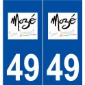 49 Mozé-sur-Louet logo autocollant plaque stickers ville