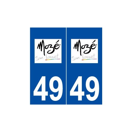 49 Mozé-sur-Louet logo autocollant plaque stickers ville