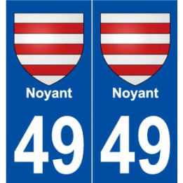49 Noyant blason autocollant plaque stickers ville