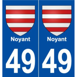 49 Noyant blason autocollant plaque stickers ville