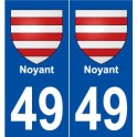 49 Noyant blason autocollant plaque stickers ville