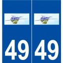 49 Noyant logo autocollant plaque stickers ville