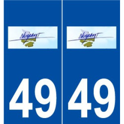 49 Noyant logo autocollant plaque stickers ville