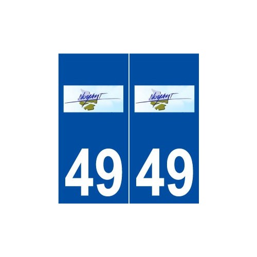 49 Noyant logo autocollant plaque stickers ville