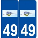 49 Noyant logo autocollant plaque stickers ville
