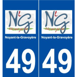 49 Noyant-la-Gravoyère logo autocollant plaque stickers ville