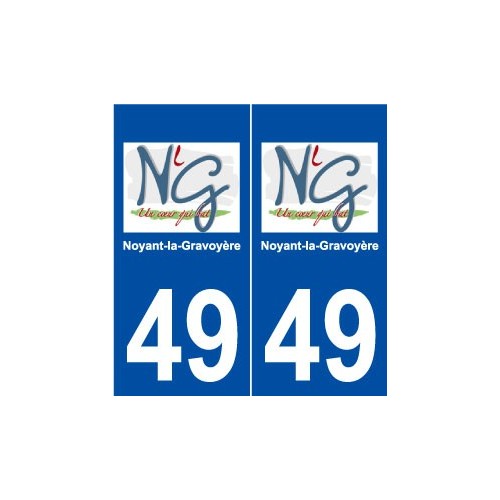 49 Noyant-la-Gravoyère logo autocollant plaque stickers ville