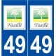 49 Nuaillé logo autocollant plaque stickers ville
