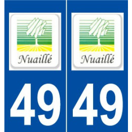 49 Nuaillé logo autocollant plaque stickers ville