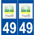 49 Nuaillé logo autocollant plaque stickers ville