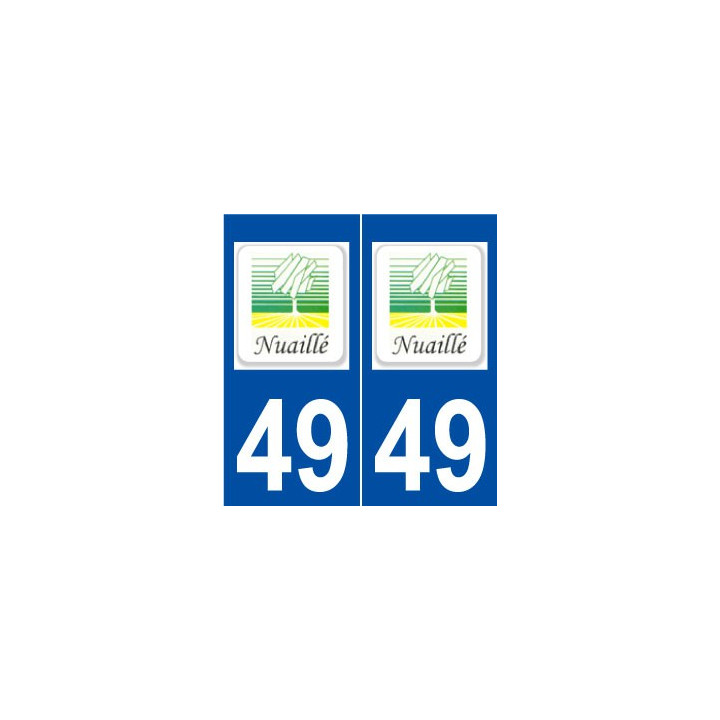 49 Nuaillé logo autocollant plaque stickers ville