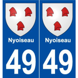 49 Nyoiseau blason autocollant plaque stickers ville