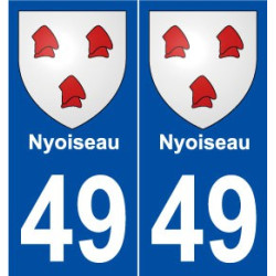 49 Nyoiseau blason autocollant plaque stickers ville
