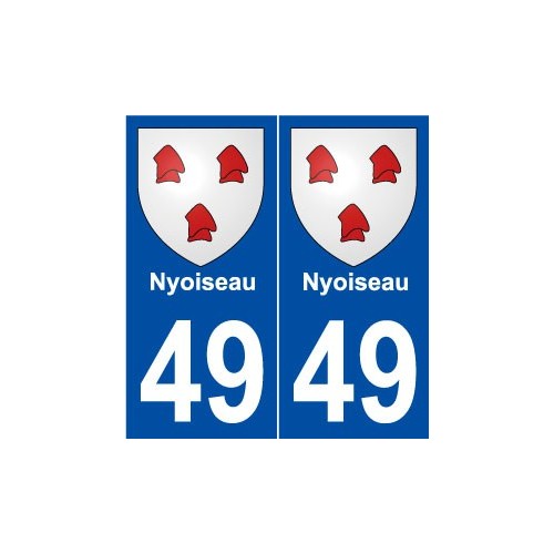 49 Nyoiseau blason autocollant plaque stickers ville