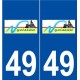 49 Nyoiseau logo autocollant plaque stickers ville