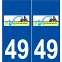 49 Nyoiseau logo autocollant plaque stickers ville