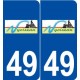 49 Nyoiseau logo autocollant plaque stickers ville