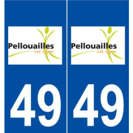 49 Pellouailles-les-Vignes logo autocollant plaque stickers ville