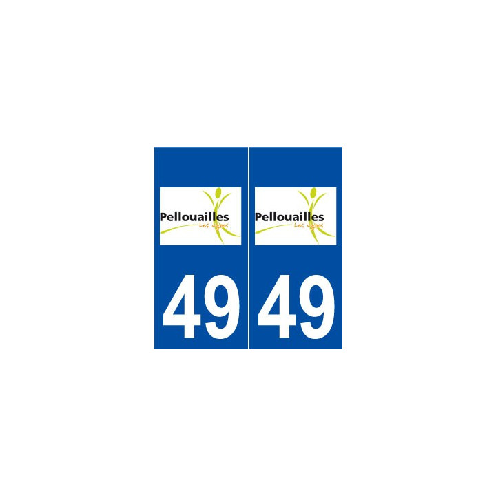 49 Pellouailles-les-Vignes logo autocollant plaque stickers ville
