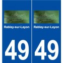 49 Rablay-sur-Layon logo autocollant plaque stickers ville