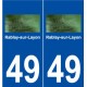 49 Rablay-sur-Layon logo autocollant plaque stickers ville