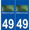 49 Rablay-sur-Layon logo autocollant plaque stickers ville