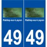 49 Rablay-sur-Layon logo autocollant plaque stickers ville